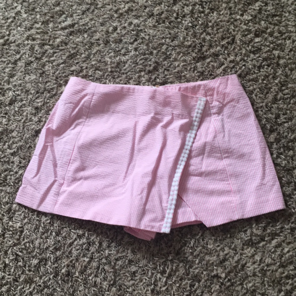 Lilly Pulitzer Seersucker Skort 2